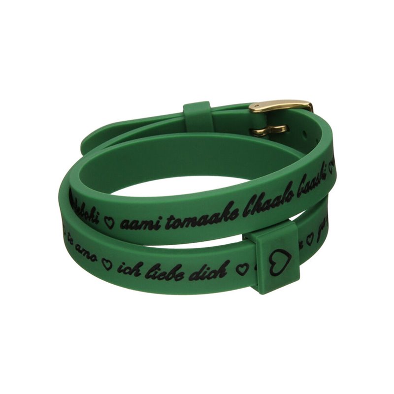 Bracelet Femme il mezzometro I LOVE YOU GOLD - BRACCIALE IN Silicone/Silicone BRACELET