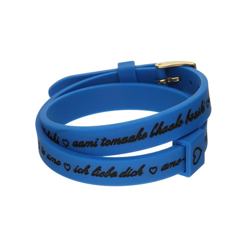 Bracelet Femme il mezzometro I LOVE YOU GOLD - BRACCIALE IN Silicone/Silicone BRACELET