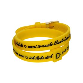 Bracelet Femme il mezzometro I LOVE YOU GOLD - BRACCIALE IN SILICONE/SIL 35,99 €