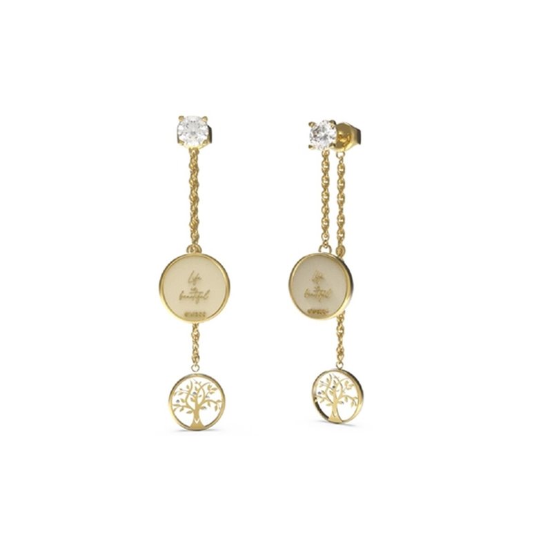 Boucles d'oreilles Femme Guess JUBE01444JWYGT-U Acier inoxydable 2 cm