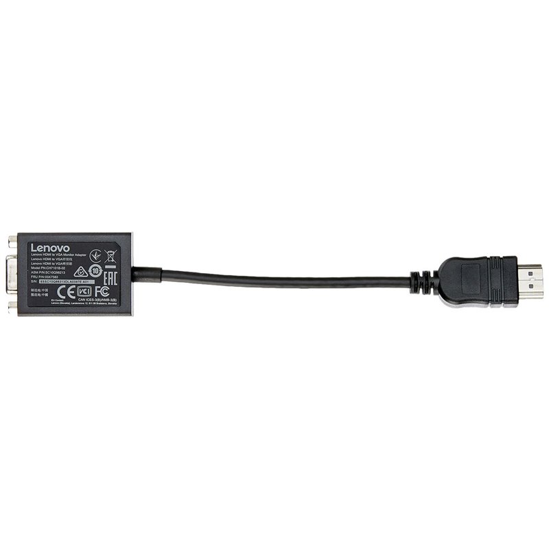 Image secondaire de Lenovo HDMI / VGA 0,2 m Noir