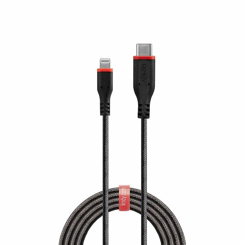 Lindy 31285 câble Lightning 0,5 m Noir