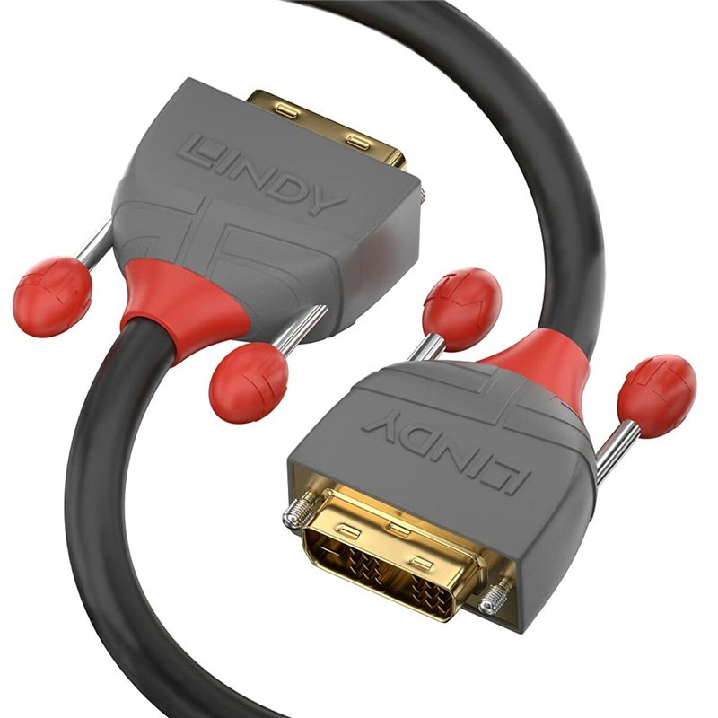 Lindy 36221 câble DVI 1 m DVI-D Noir