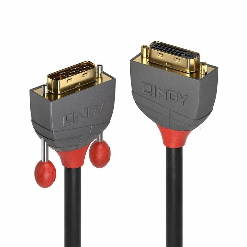 Lindy 36230 câble DVI 0,5 m DVI-D DVI-I Noir