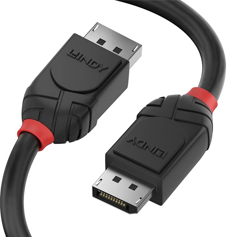 Lindy 36490 câble DisplayPort 0,5 m Noir