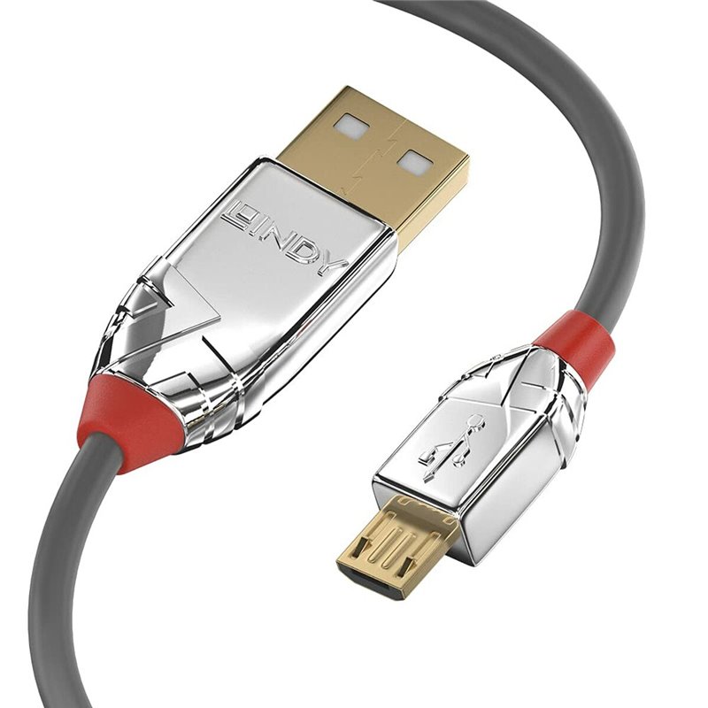 Lindy 36654 câble USB 5 m USB 2.0 USB A Micro-USB B Gris