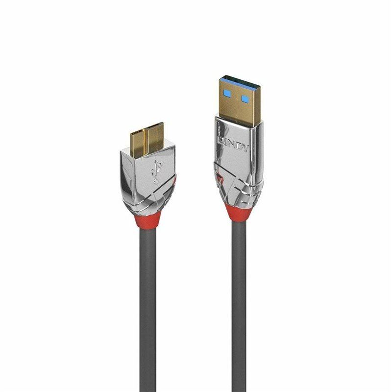 Lindy 36658 câble USB 2 m USB 3.2 Gen 1 (3.1 Gen 1) USB A Micro-USB B Gris
