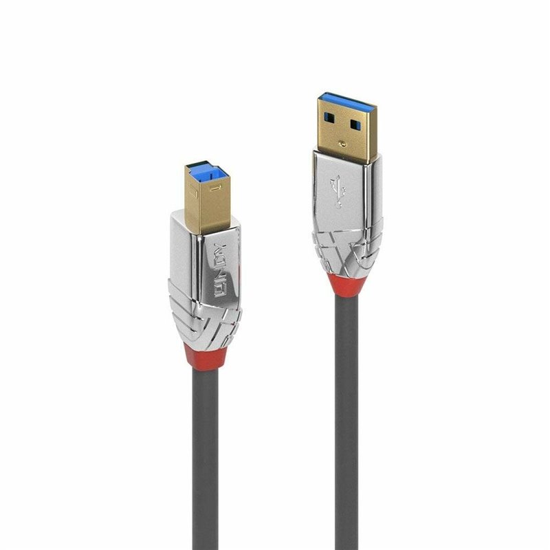 Lindy 36662 câble USB 2 m USB 3.2 Gen 1 (3.1 Gen 1) USB A USB B Gris