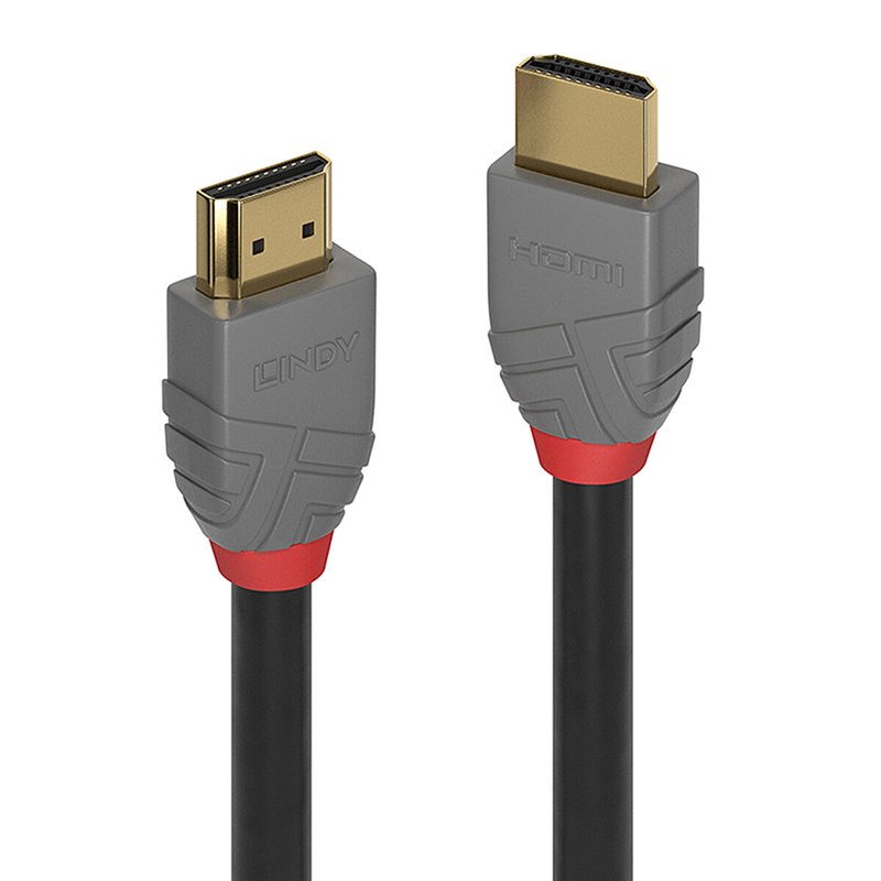 Lindy 36963 câble HDMI 2 m HDMI Type A (Standard) Noir, Gris