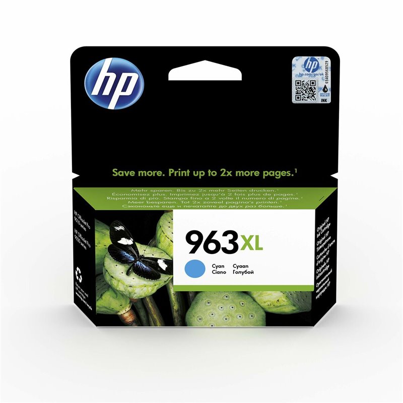 HP 963XL Cartouche d'encre cyan authentique, grande capacité