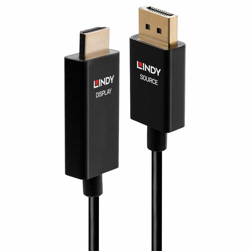 Lindy 40925 câble vidéo et adaptateur 1 m DisplayPort HDMI Noir