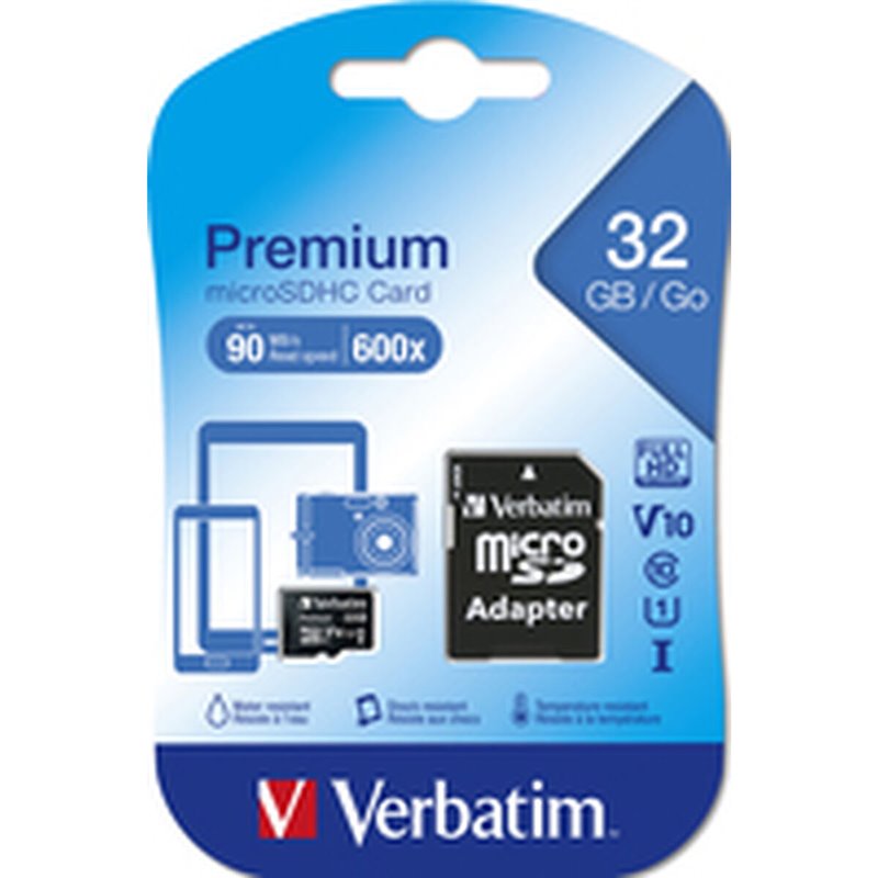 Image secondaire de Verbatim Premium 32 Go MicroSDHC Classe 10