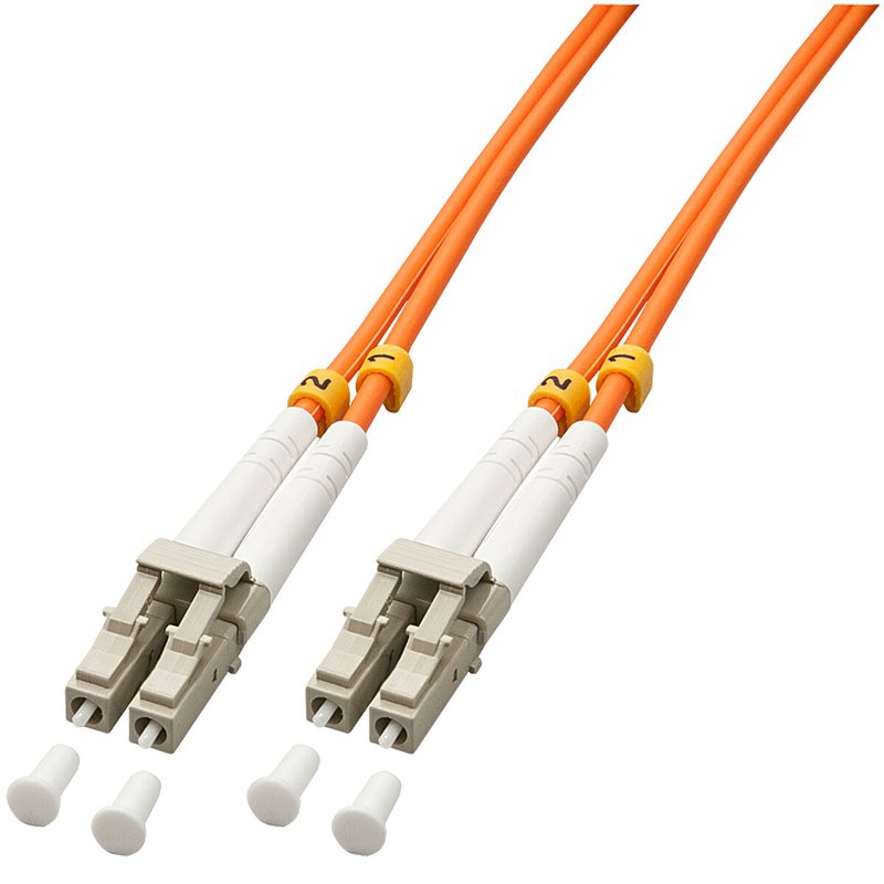 Lindy 46481 câble de fibre optique 2 m LC OM2 Orange