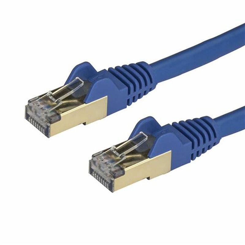 Image secondaire de Startech.com Câble réseau Cat6a STP blindé sans crochet de 3 m - Bleu