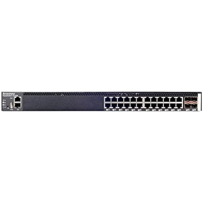 Image secondaire de Lenovo RackSwitch G7028 Géré L2 Gigabit Ethernet (10/100/1000) 1U Noir