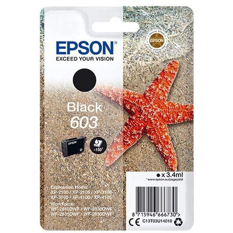 Epson Singlepack Black 603 Ink