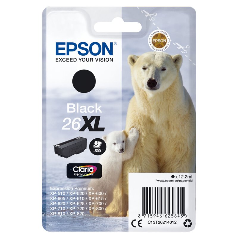 Epson Cartouche 'Ours Polaire' - Encre Claria Premium N (XL)'