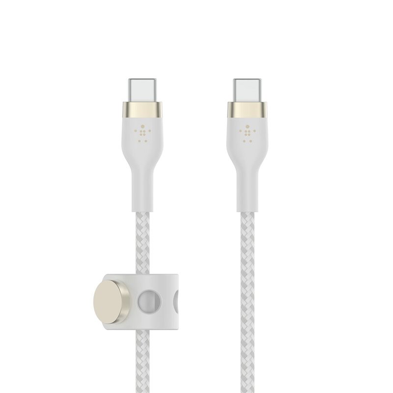 Belkin Boostcharge PRO Flex câble USB 1 m USB 2.0 USB C Blanc