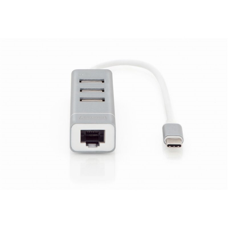 Image secondaire de Hub USB Digitus Gris Argenté Aluminium