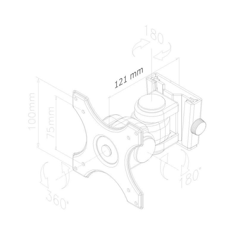 Image secondaire de Neomounts support mural pour TV/moniteur