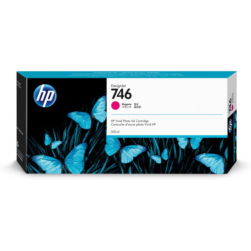 HP Cartouche d'encre DesignJet 746 de 300 ml magenta