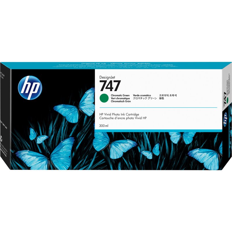 HP Cartouche d'encre DesignJet 746 de 300 ml vert chromatique