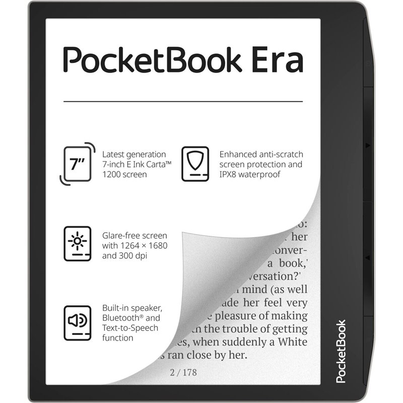 eBook PocketBook 700 Era Silver Multicouleur Noir/Argenté 16 GB 7