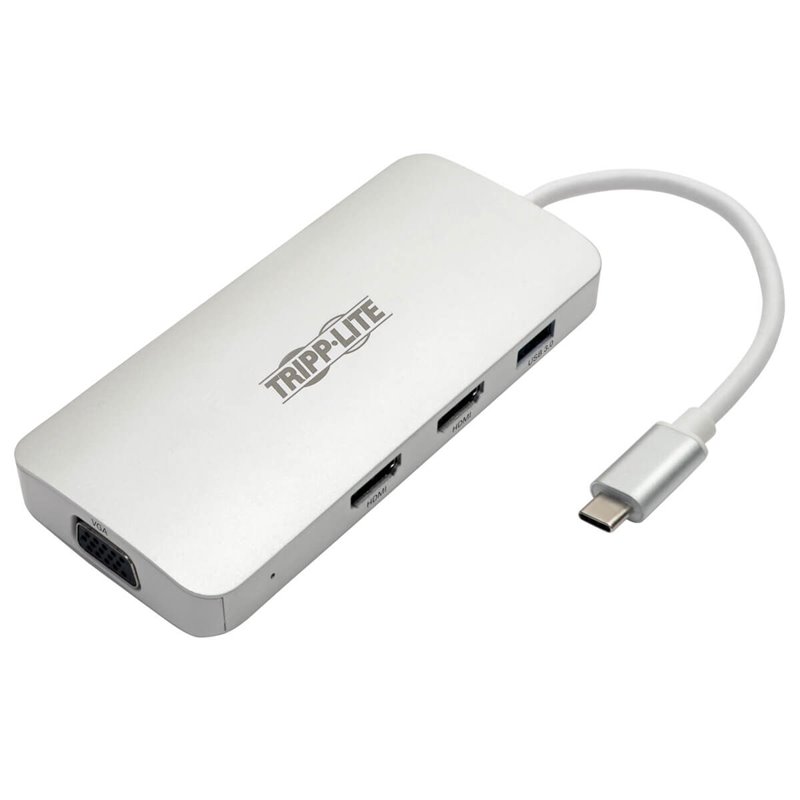 TriPP Lite U442-DOCK12-S station d'accueil USB 3.2 Gen 2 (3.1 Gen 2) Type-C Argent