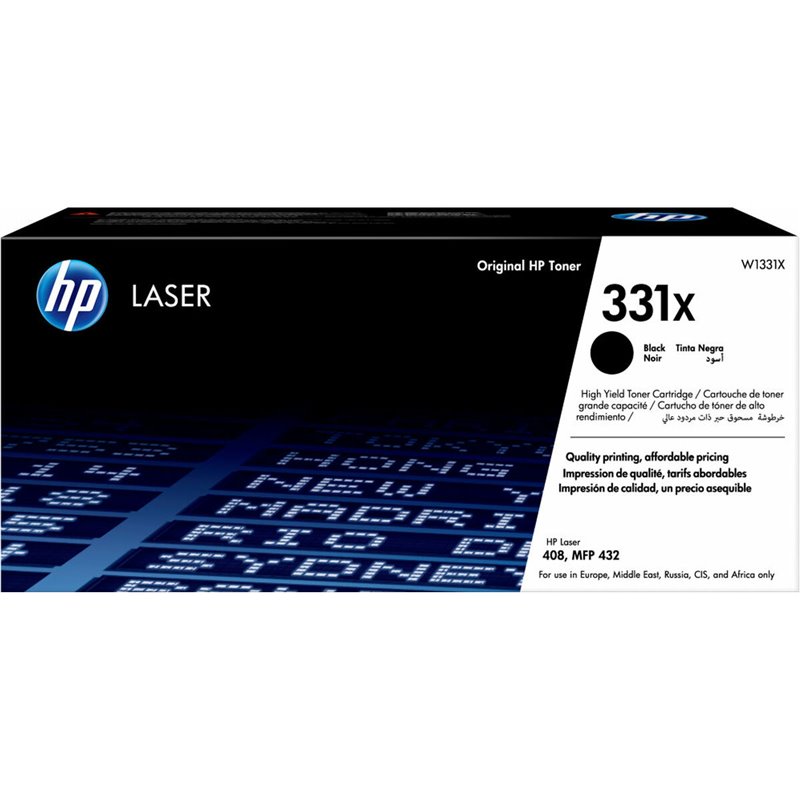 HP Cartouche de toner 331X authentique laser noir grande capacité