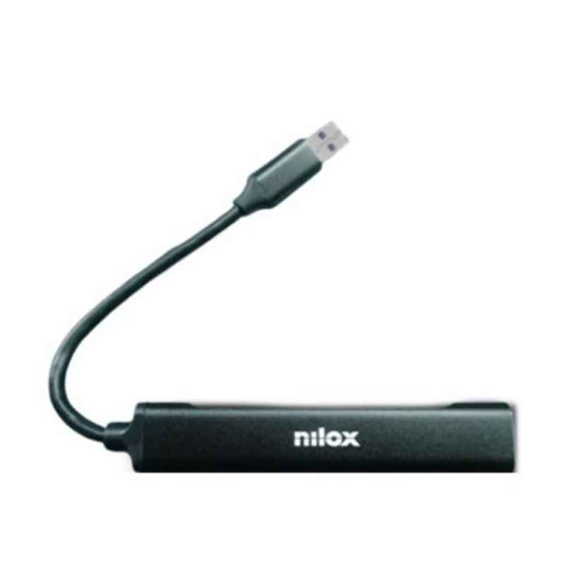 Hub USB 4 Ports Nilox NXHUB401 Noir