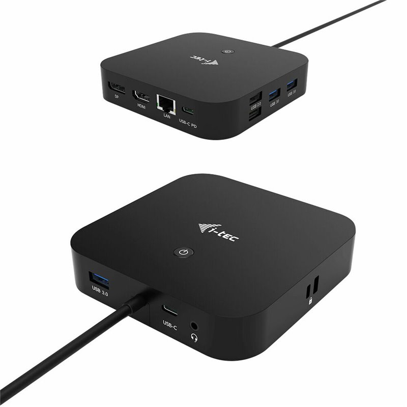 I-Tec USB-C HDMI DP Docking Station with Power Delivery 100 W