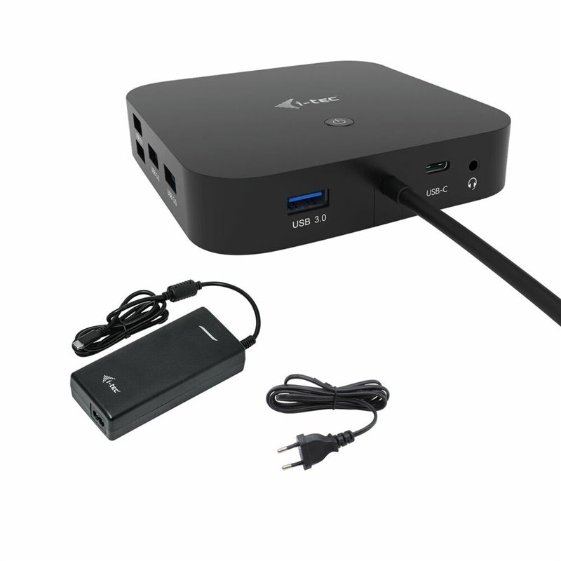 I-Tec USB-C HDMI DP Docking Station with Power Delivery 100 W + Universal Charger 100 W