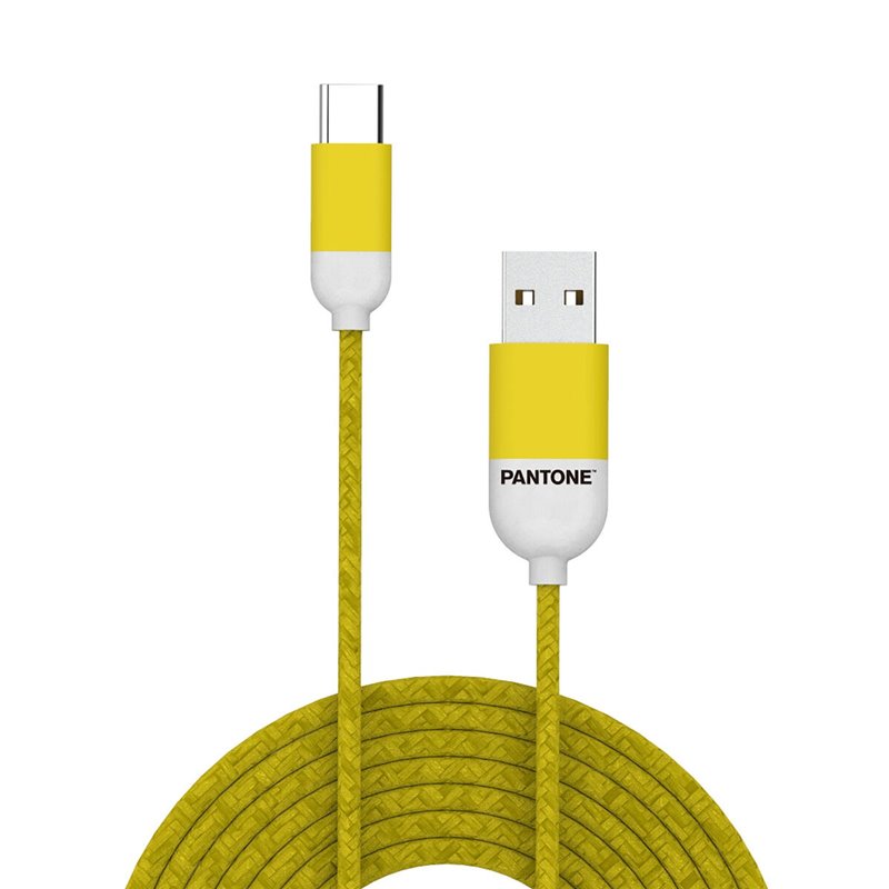 Câble USB-C vers USB Celly PT-TC001-5Y Jaune 1,5 m