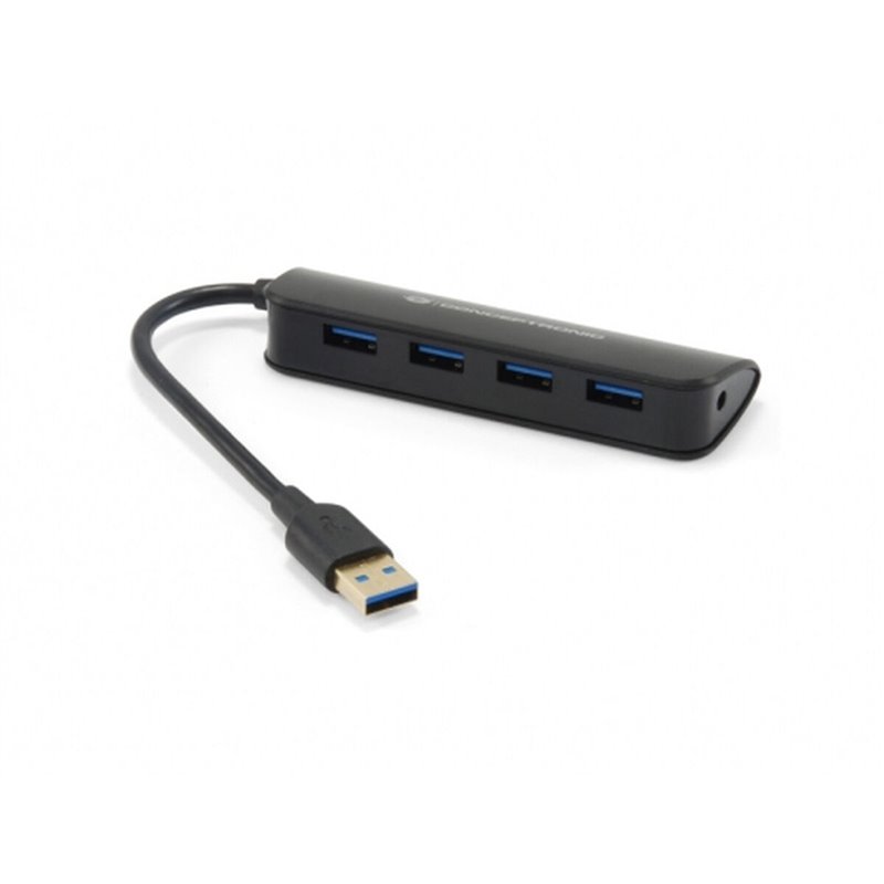 Conceptronic C4PUSB3 USB 3.2 Gen 1 (3.1 Gen 1) Type-A 4800 Mbit/s Noir