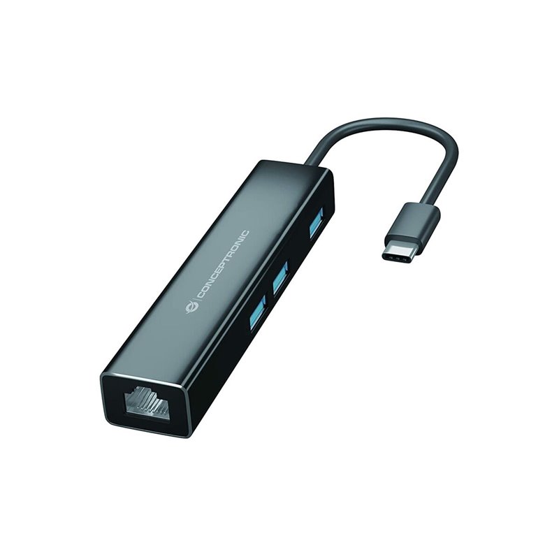 Conceptronic DONN07B station d'accueil USB 3.2 Gen 1 (3.1 Gen 1) Type-C Noir