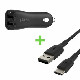 Chargeur de Voiture USB Universel + Câble USB C Belkin Playa 26,99 €