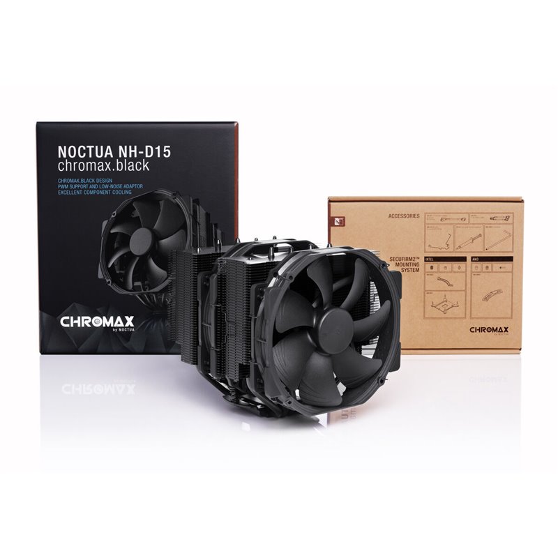 Image secondaire de Ventilateur CPU Noctua NH-D15 chromax.black