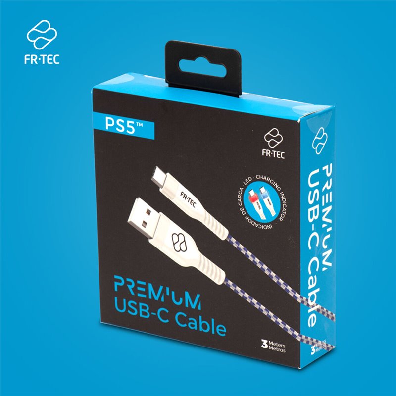 Image secondaire de Câble USB A vers USB C FR-TEC FT0030 Blanc 3 m