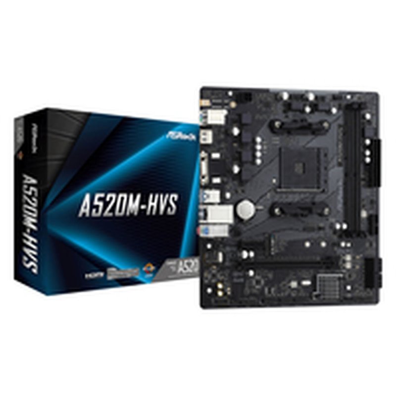 Carte Mère ASRock A520M-HVS AMD A520 AMD AM4