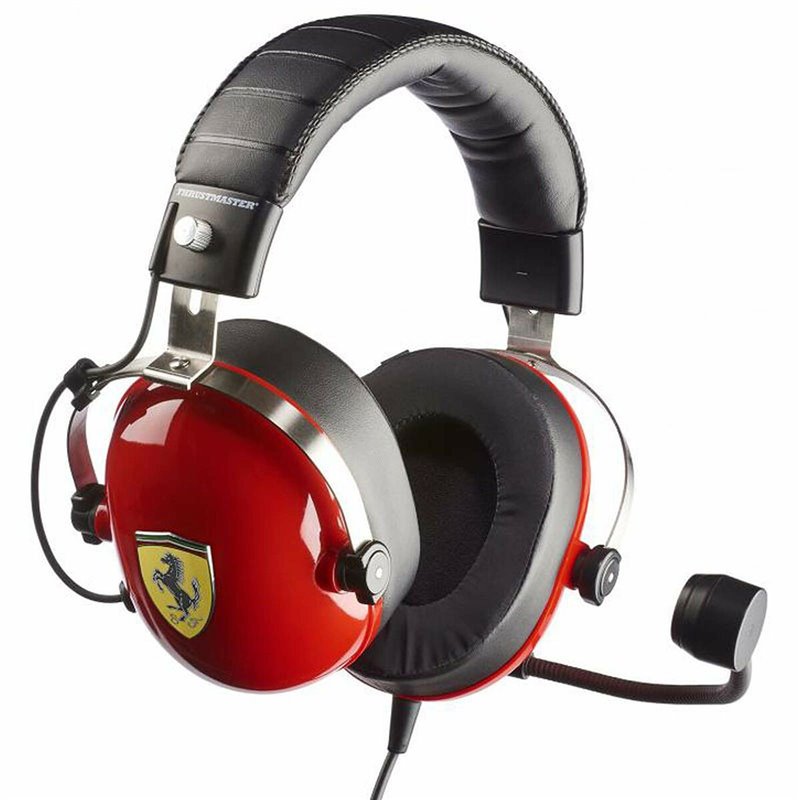 Casque avec Microphone Gaming ThrustMaster T.Racing Scuderia Ferrari Edition-DTS Rouge