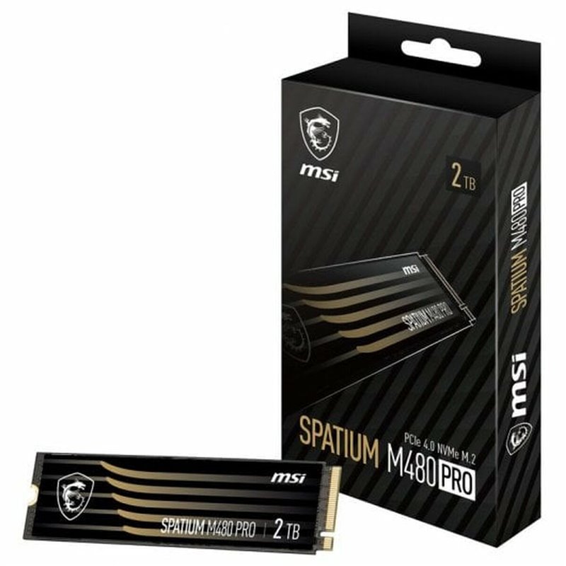 MSI SPATIUM M480 PRO PCIE 4.0 NVME M.2 2TB disque SSD 2 To PCI Express 4.0 3D NAND