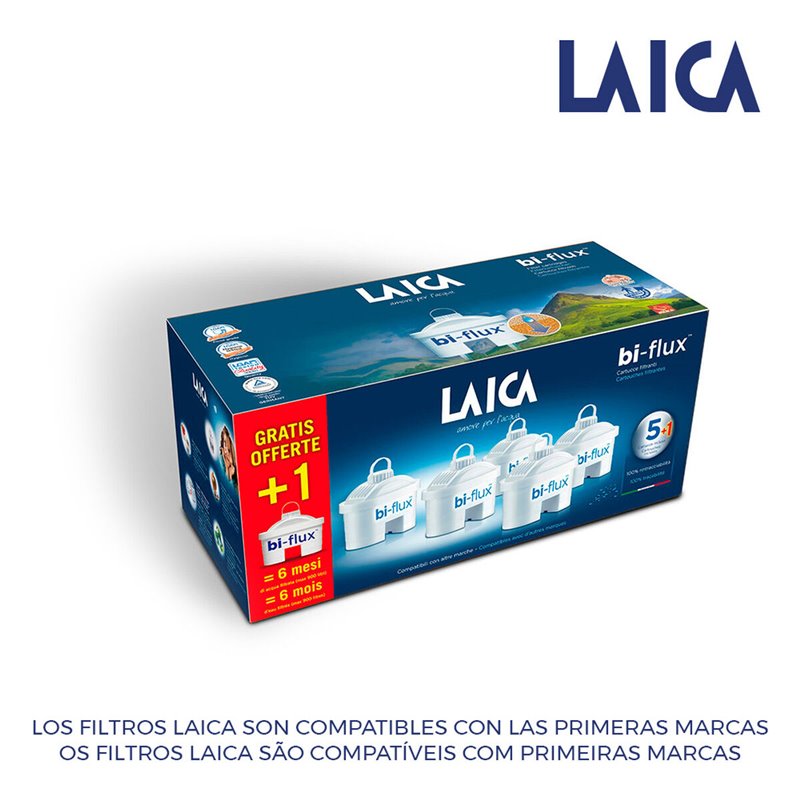 Image secondaire de Filtre pour Carafe Filtrante LAICA Pack (6 Unités)