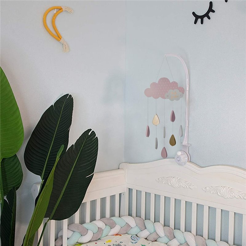 Image secondaire de Carrousel pour Berceau Atmosphera Nuages Rose Bois MDF