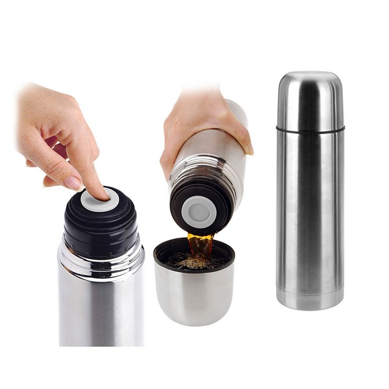 Image secondaire de Thermos avec bouchon verseur Excellent Houseware Acier inoxydable (1 L)