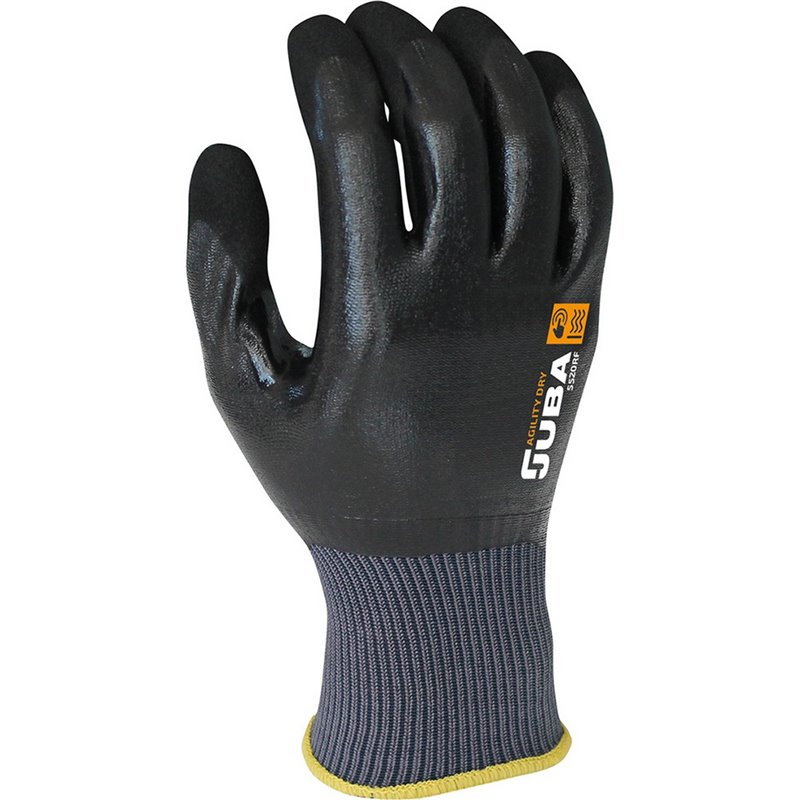 Gants de travail JUBA Nylon Nitrile Noir