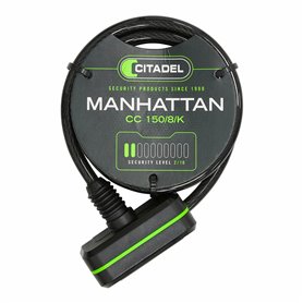 Câble avec cadenas Citadel Manhattan cc 150/8/k Noir 150 cm 24,99 €