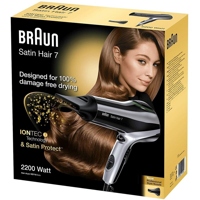 Image secondaire de Braun HD710 sèche-cheveux 2200 W Noir, Argent