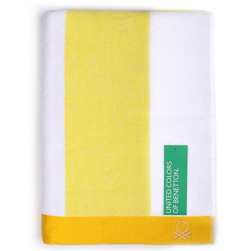 Image secondaire de Serviette de plage Benetton BE041 Jaune 160 x 90 cm (90 x 160 cm)