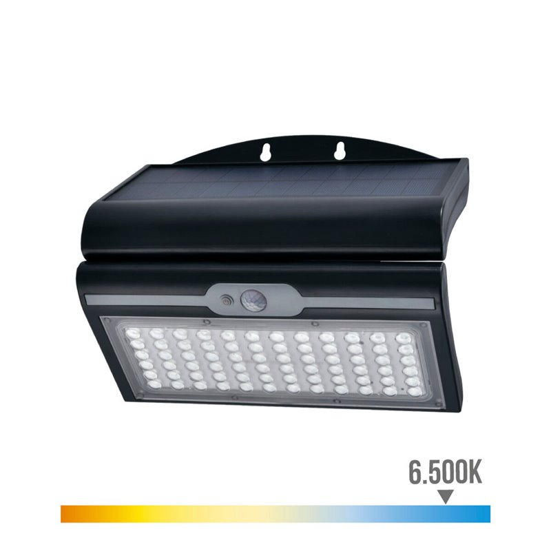 Image secondaire de Applique Murale EDM Capteur de Mouvement Solaire 6 W Noir (6500 K)