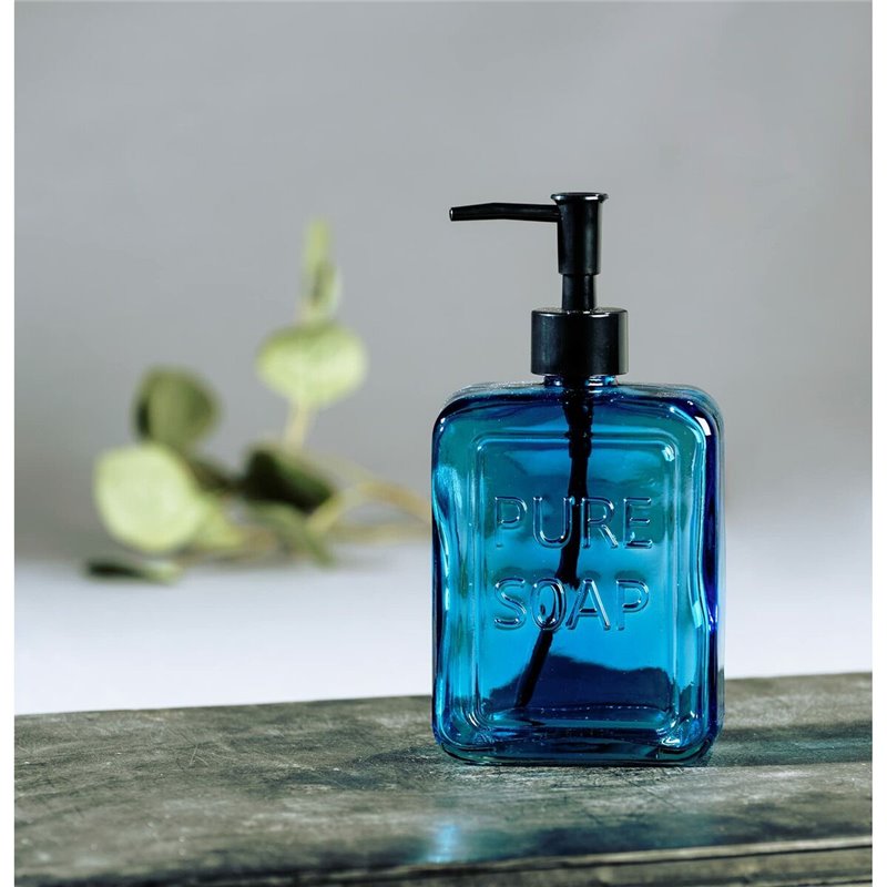 Image secondaire de Distributeur de Savon Wenko Pure Soap 550 ml Bleu verre